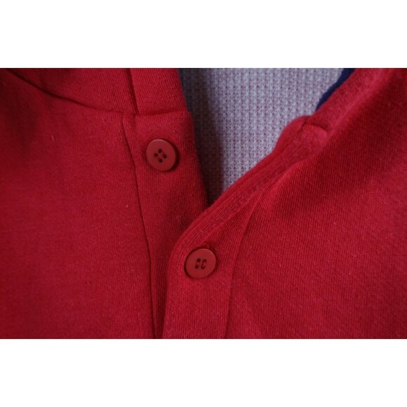 Vtg 90s Streetwear Mens Large Faded Thermal Lined Double Wall Heavyweight Hoodie - Picture 5 of 9